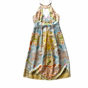 Y2K silk midi dress